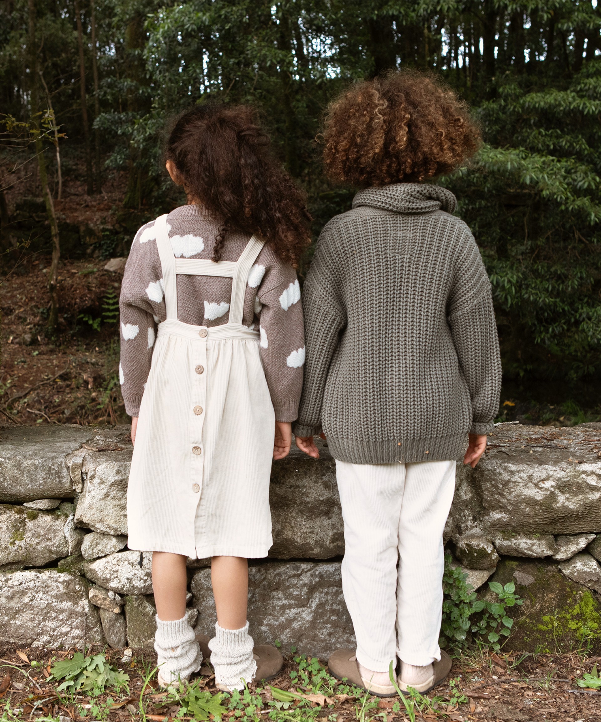 Robe avec col carr | Wooden Memories