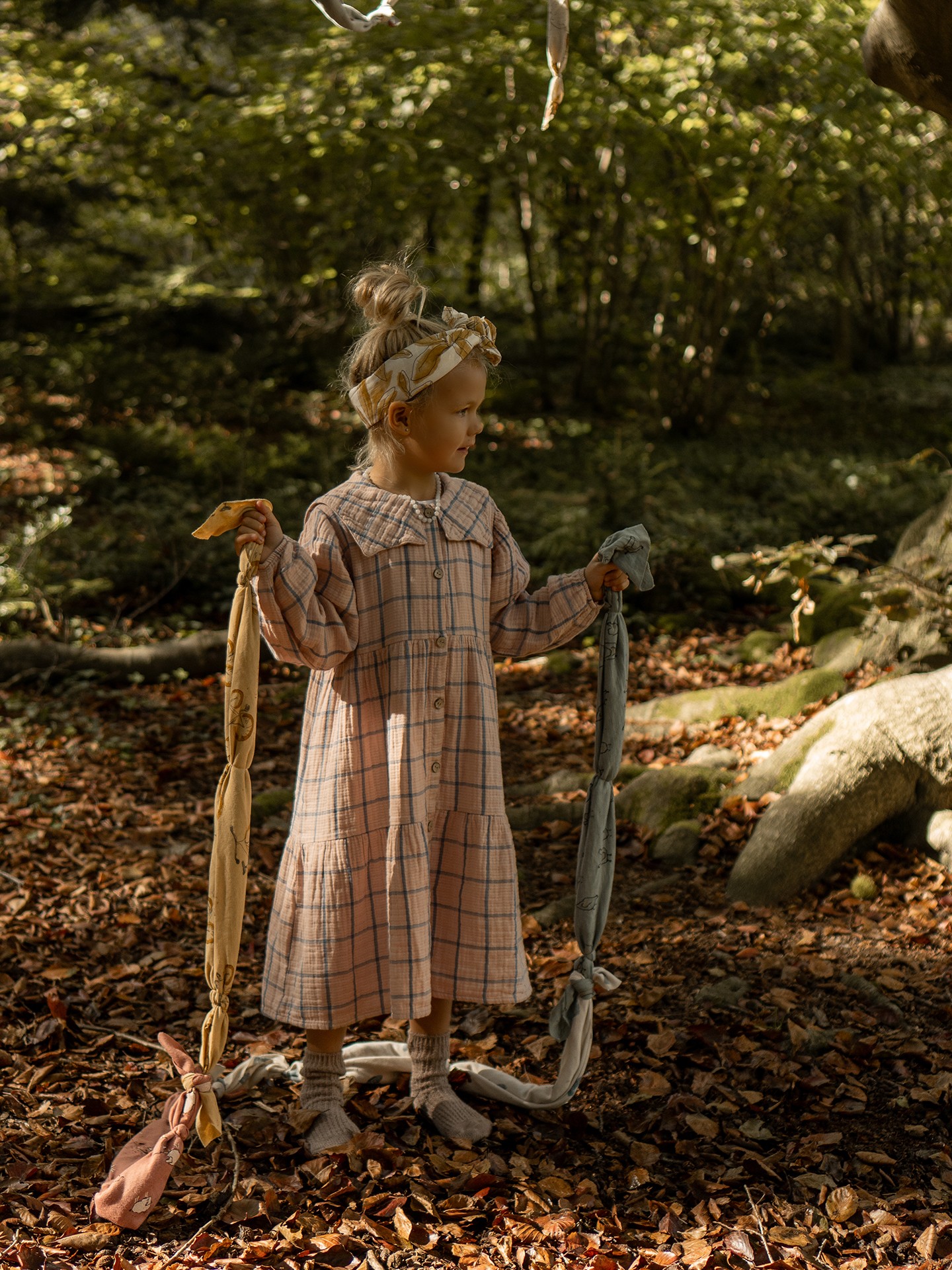 Vestito di tessuto con motivo a scacchi