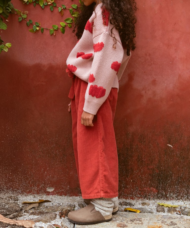 Corduroy pants with pockets