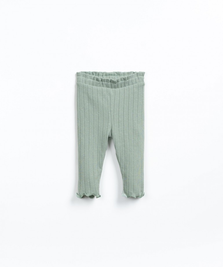 Leggings rib com algodo reciclado e polister
