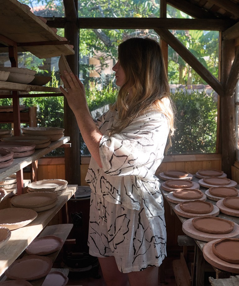 Pantaloncini in tessuto di cotone biologico