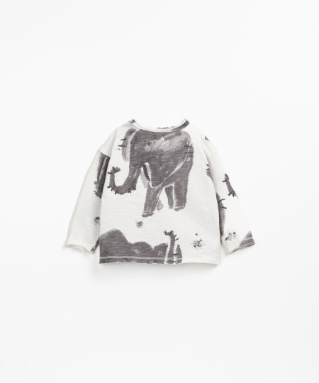 T-shirt avec imprimé d?éléphants