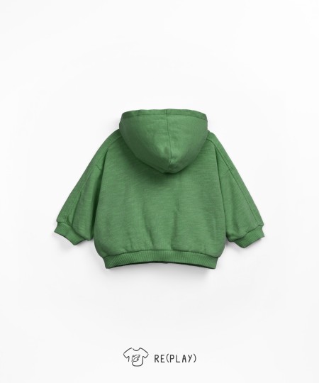 Chaqueta de punto con mezcla de algodón y algodón orgánico