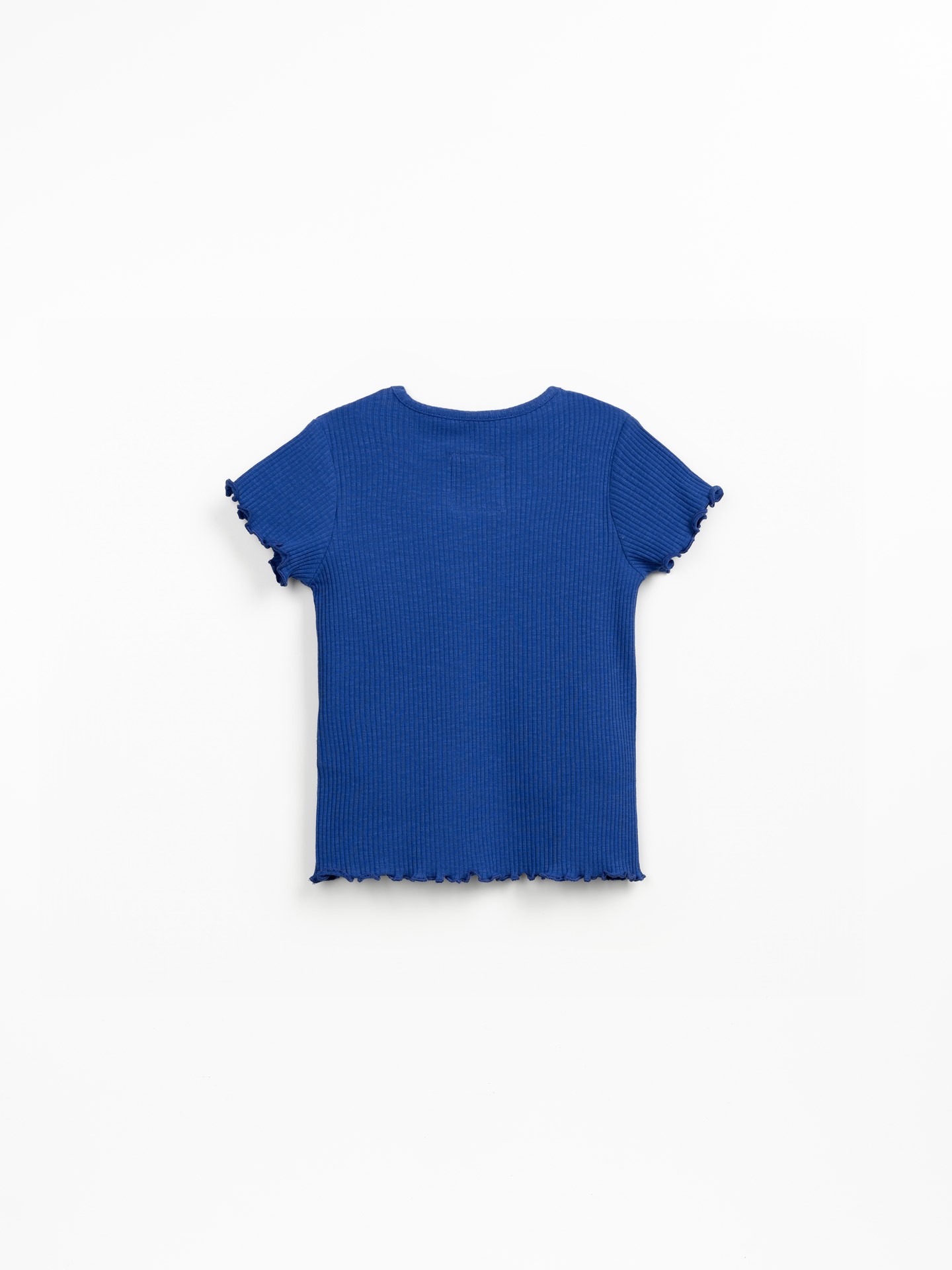 T-shirt in maglia a costine