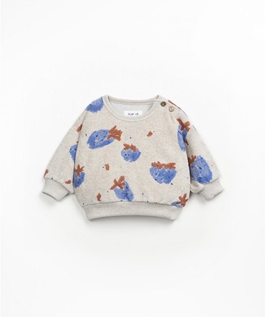 Sweat com mistura de fibras recicladas