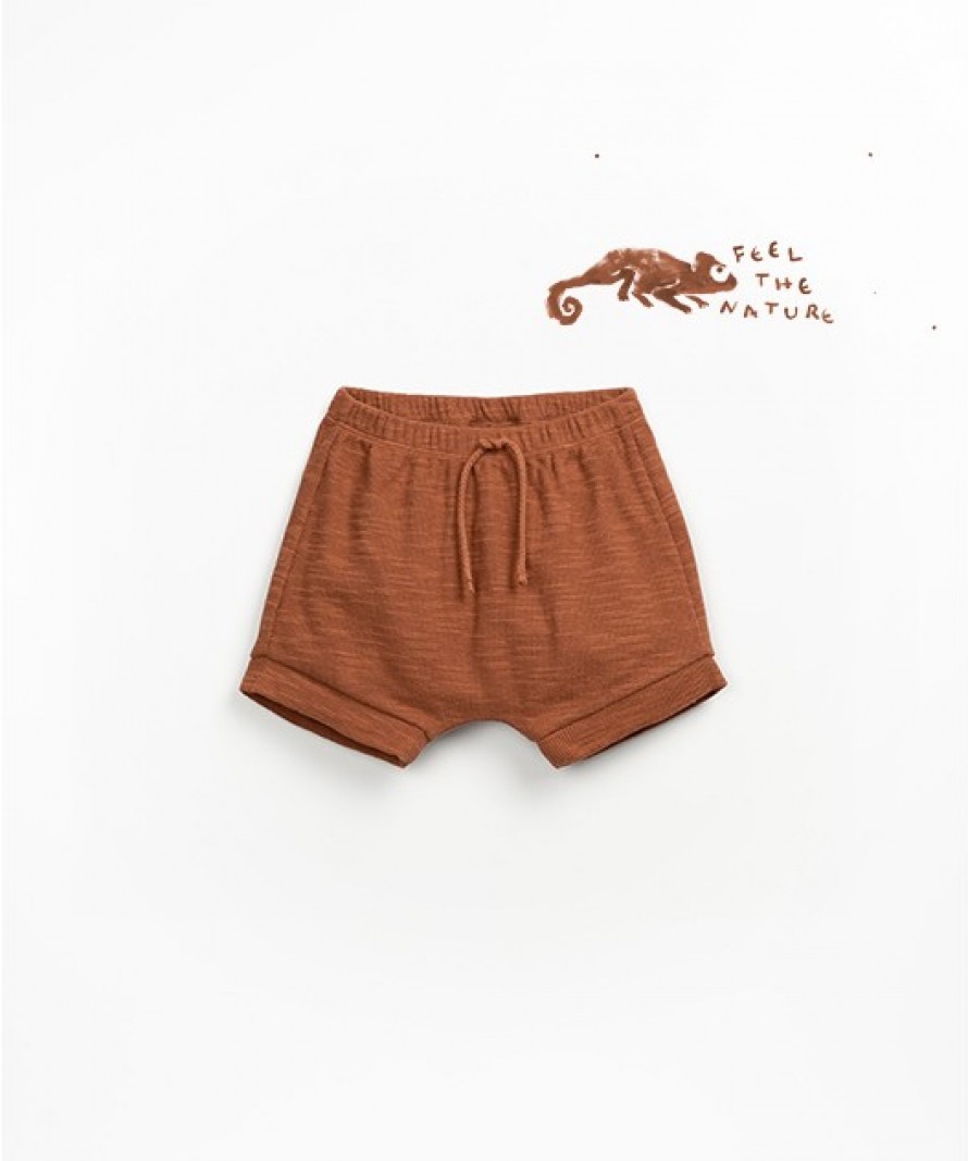 Pantaloncini in maglina di cotone biologico