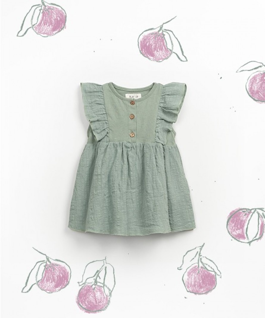 Robe combine en coton biologique et coton recycl