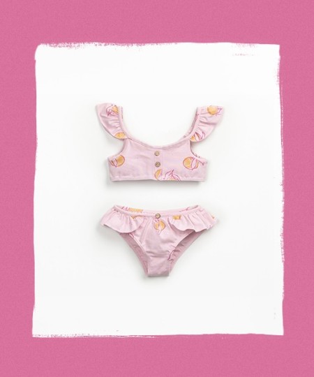 Bikini con estampado de naranjas