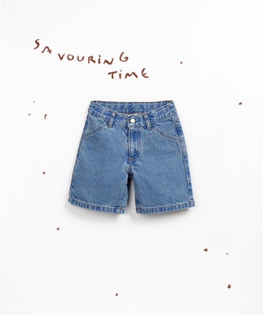 Denim shorts with organic cotton