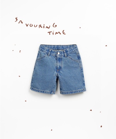Denim shorts with organic cotton