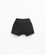 Jersey shorts with decorative drawstring