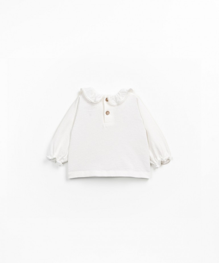 Camisola de malha com mistura de  de algodo orgnico e reciclado 