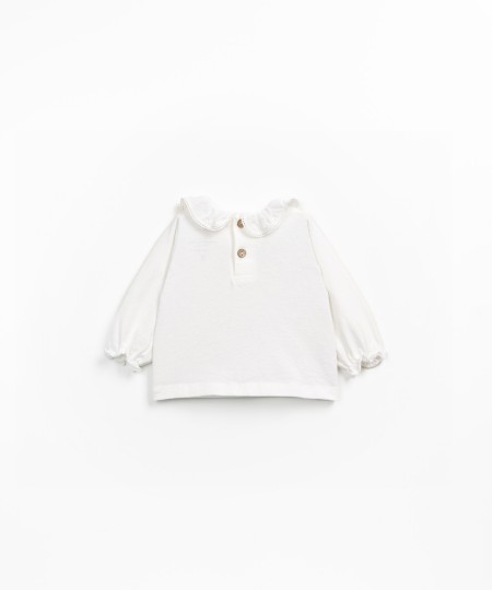 Maglione in maglia con miscela di cotone biologico e riciclato