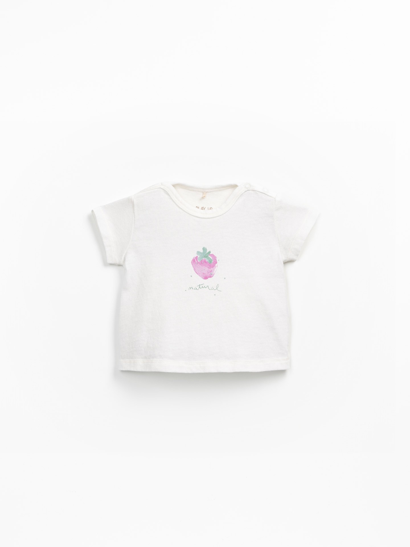 Jersey t-shirt in mixture of organic cotton and recycled cotton