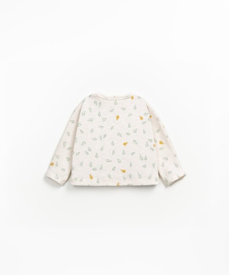 Pull avec imprimé de poires