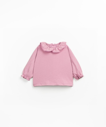 Maglione in maglia con miscela di cotone biologico e riciclato