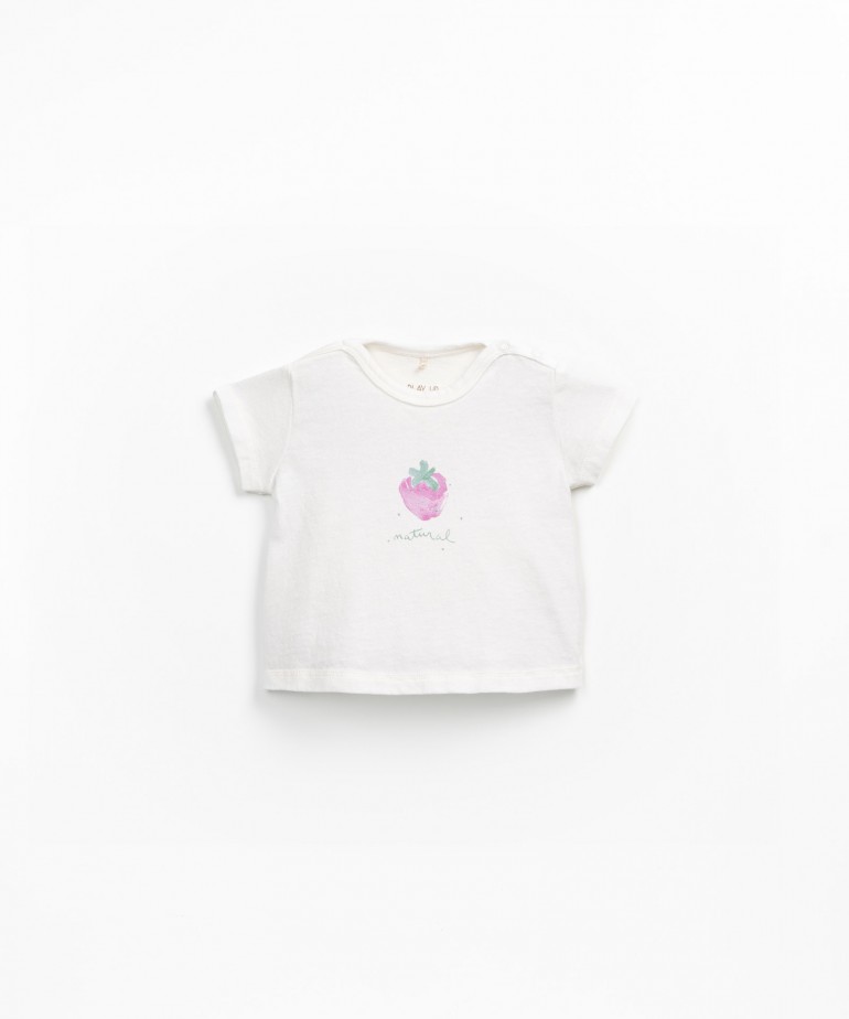 Jersey t-shirt in a mix of organic cotton and recycled cotton
