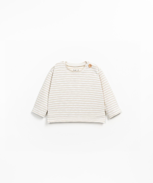 Striped knitted sweater