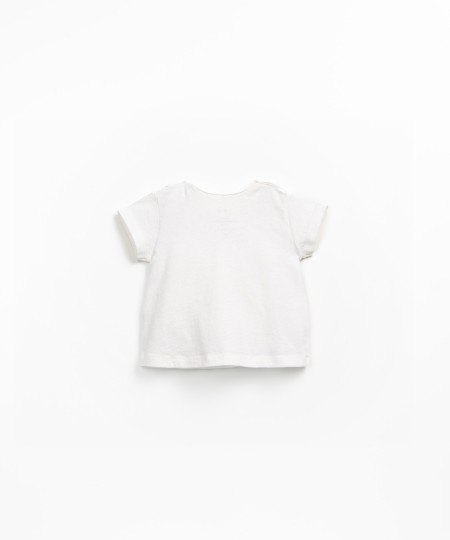 Jersey t-shirt in mixture of organic cotton and recycled cotton