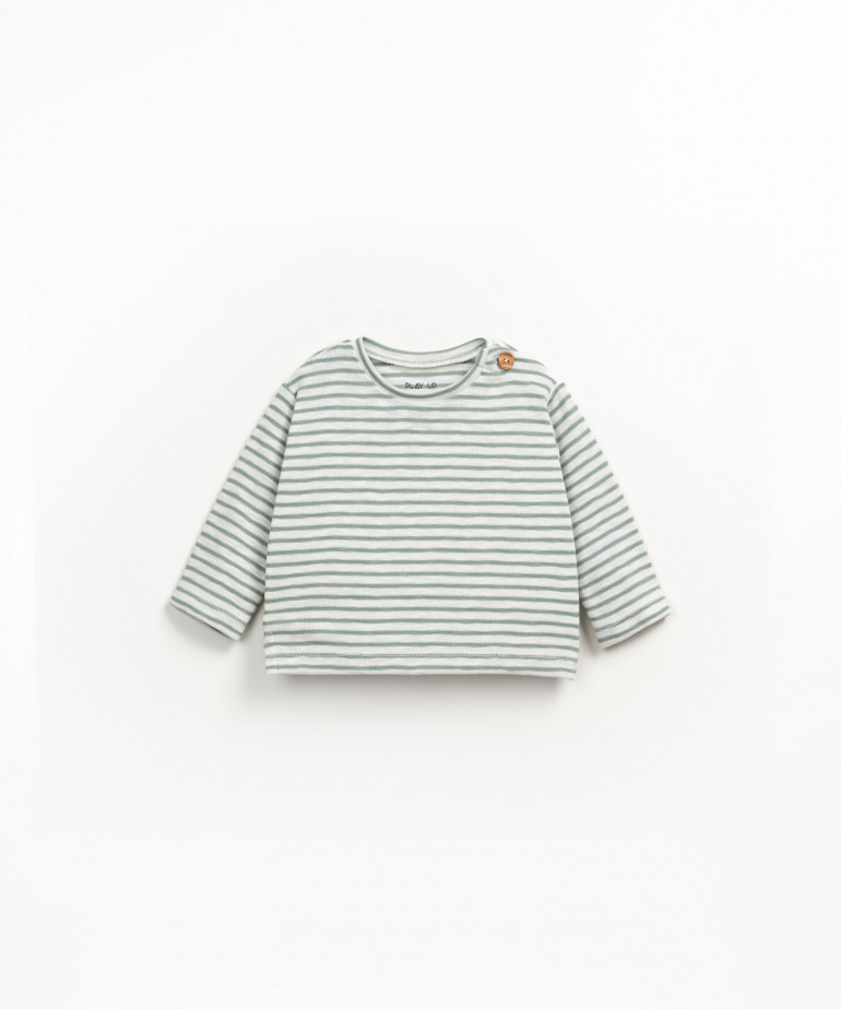 Striped knit jumper