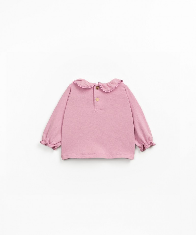 Camisola de malha com mistura de  de algodo orgnico e reciclado 