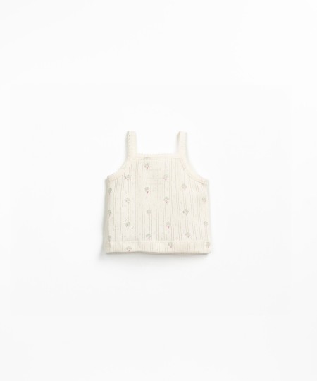 Top en maille avec motif ajour