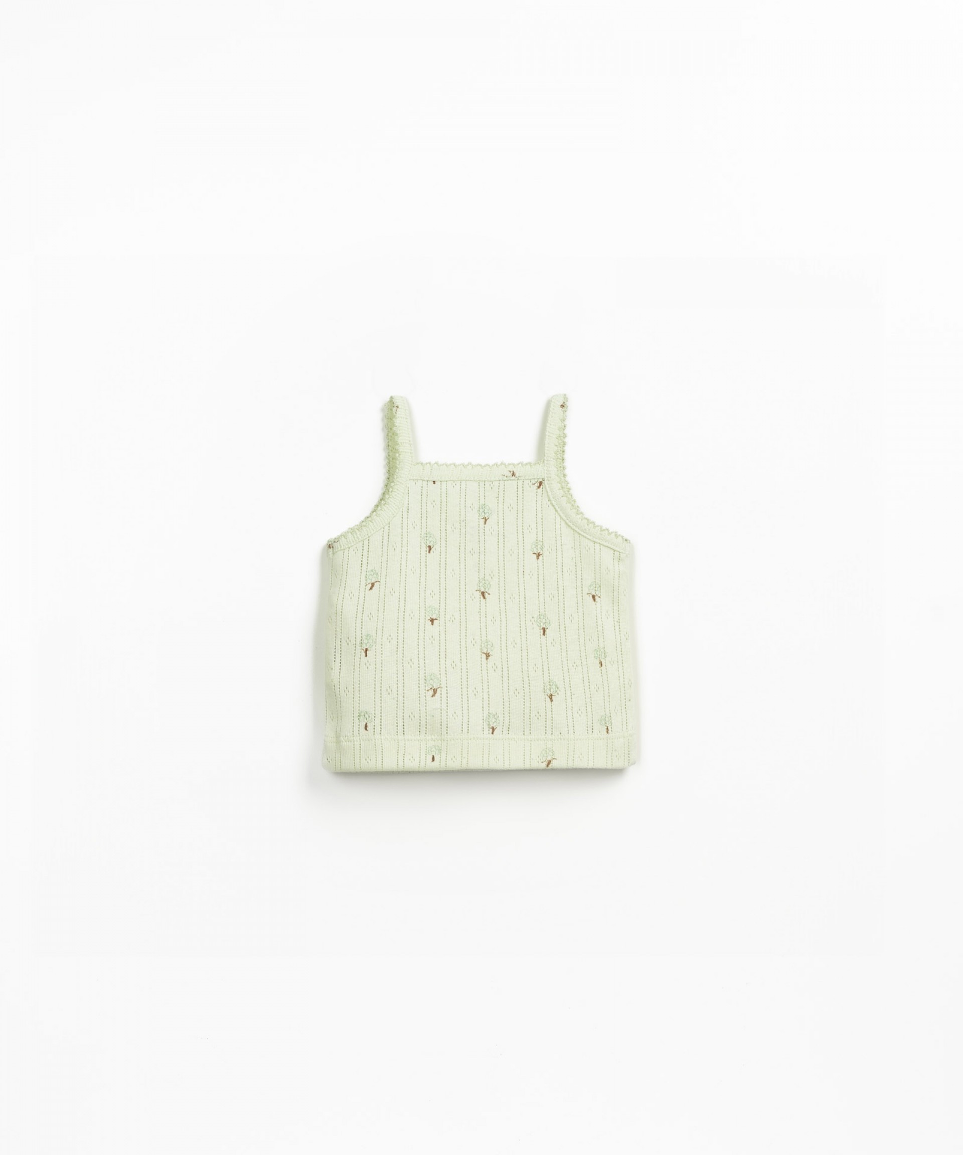 Strappy top with print