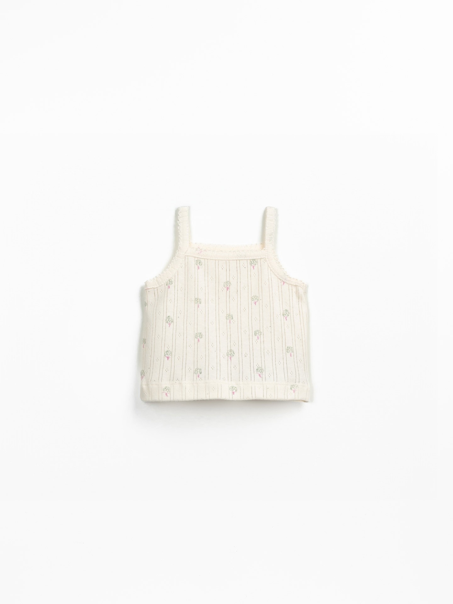 Top in maglia con motivo ajour