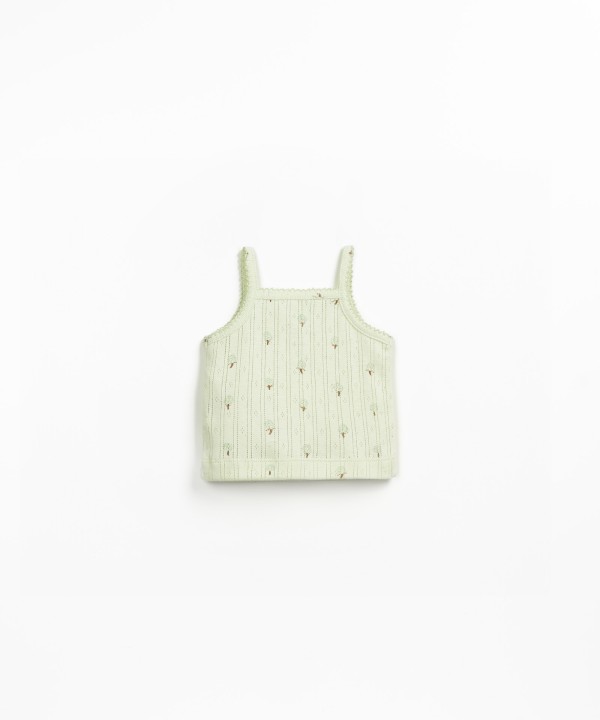 Strappy top with cotton