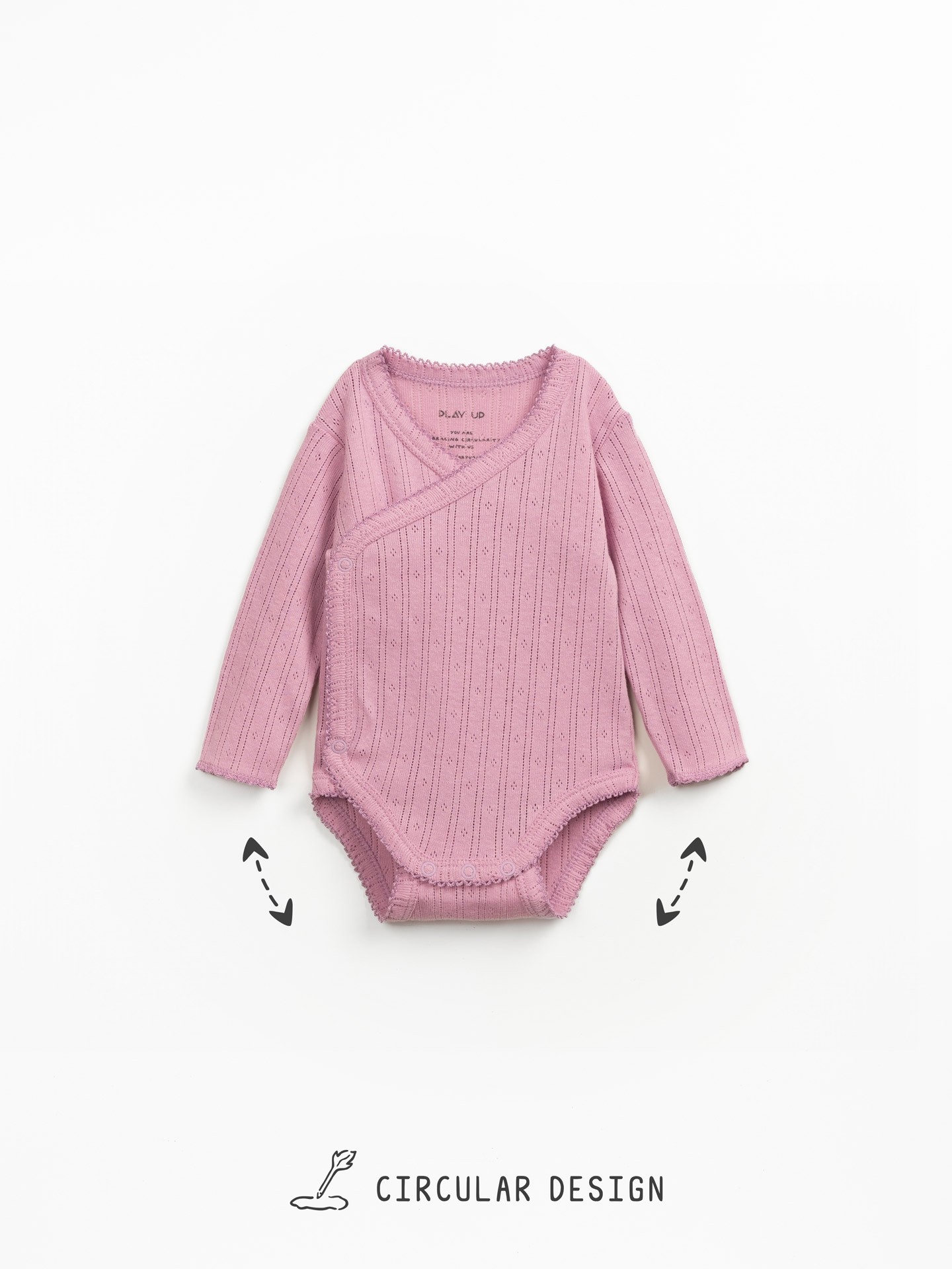 Bodysuit with wrap opening