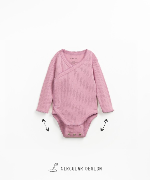 Bodysuit with wrap opening