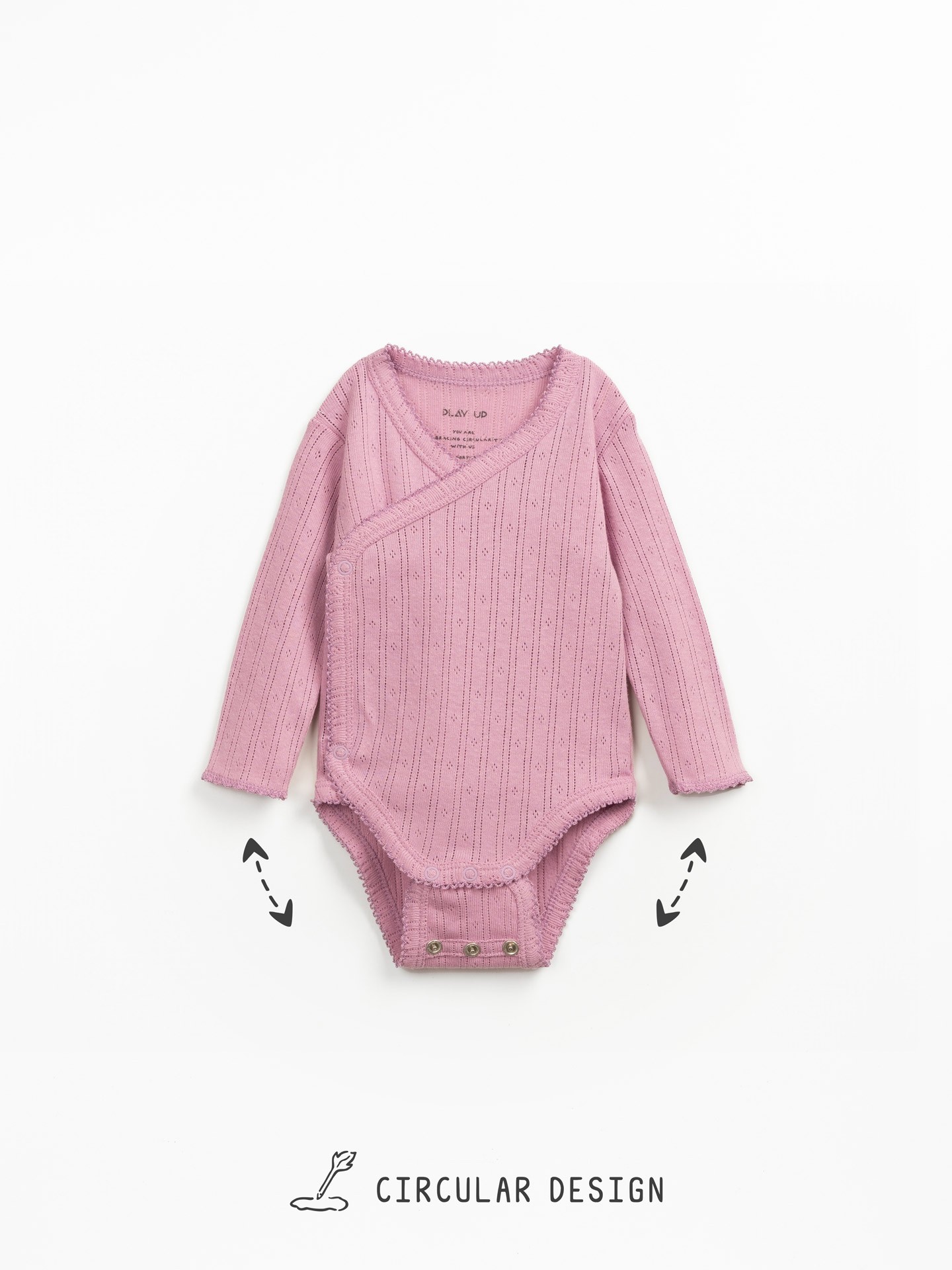 Bodysuit with wrap opening