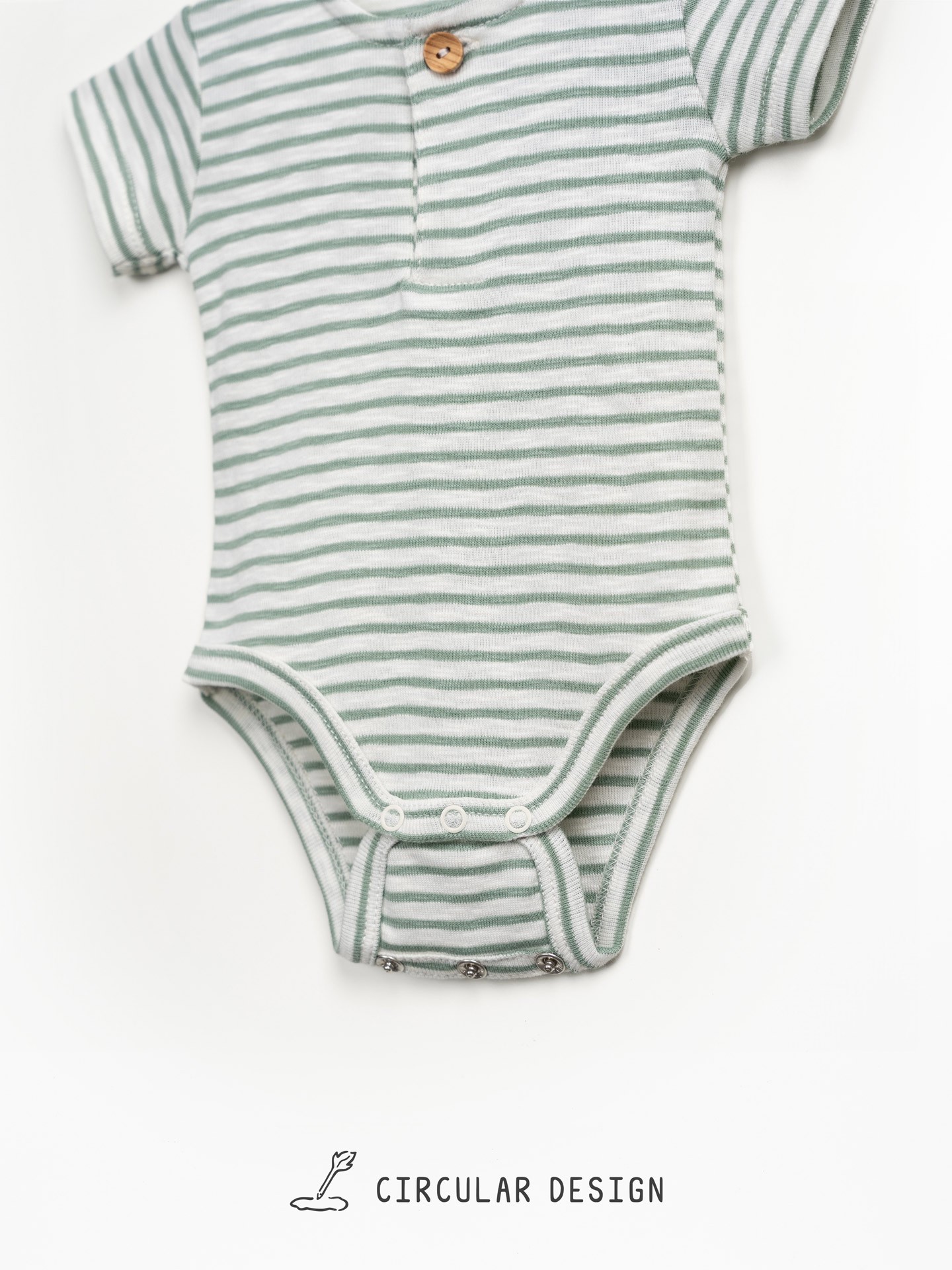 Body en coton biologique à rayures