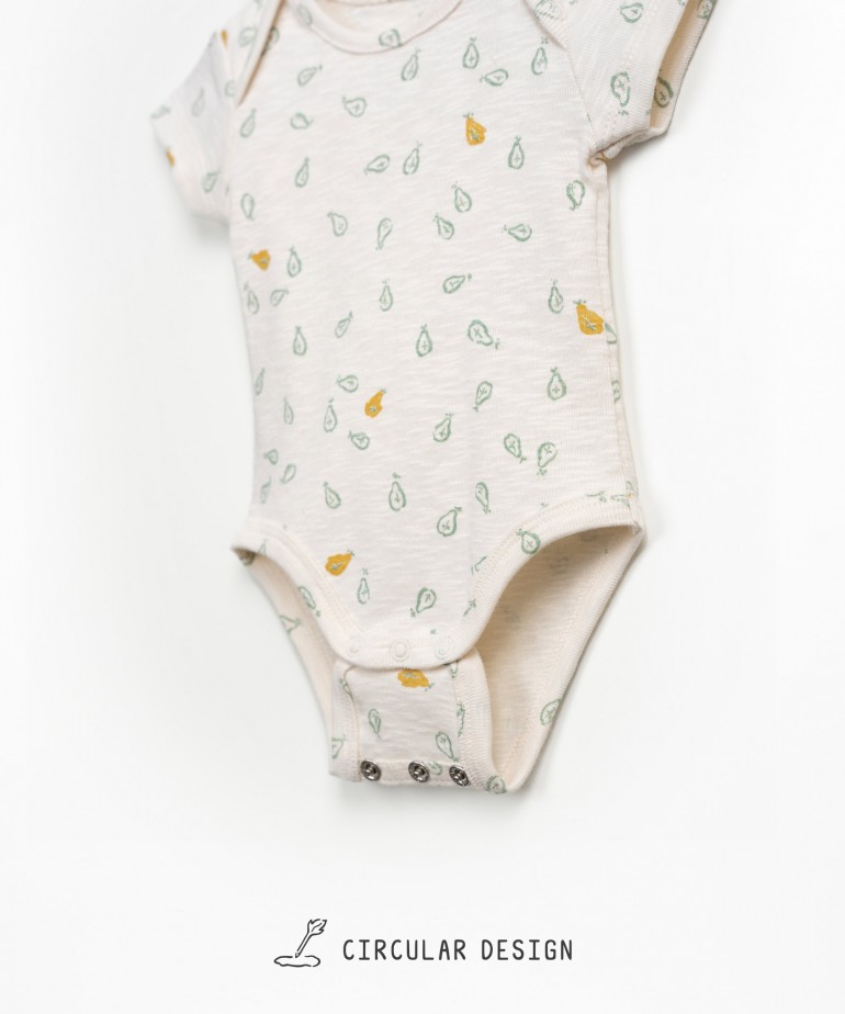 Body con stampa di pere