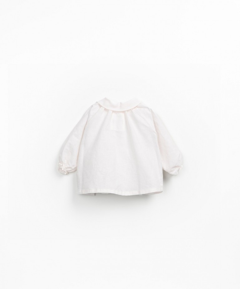 Blouse en tissu en lin et coton biologique
