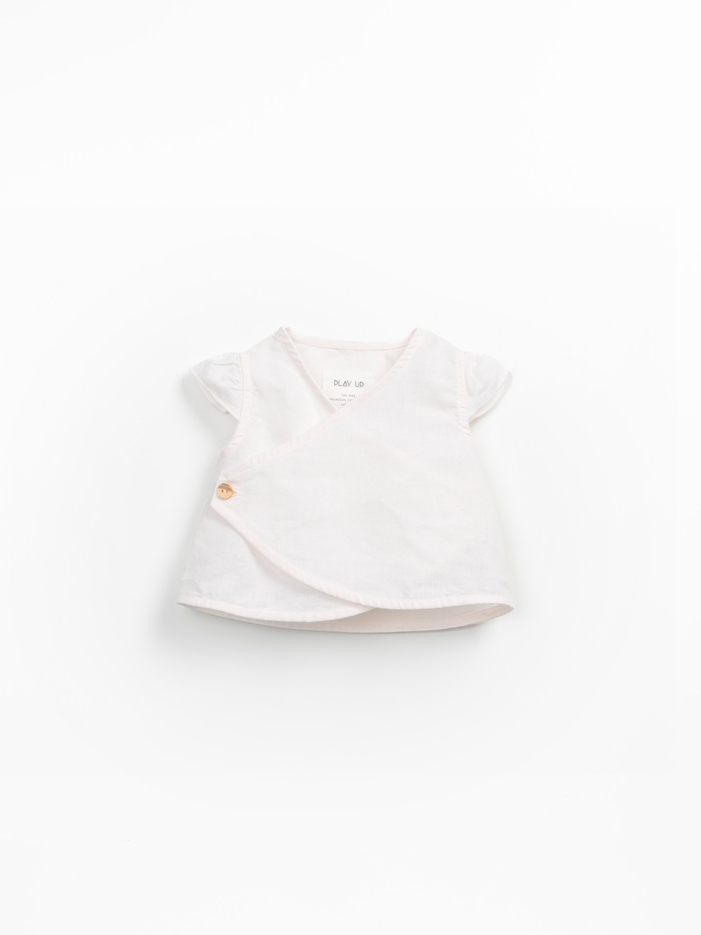 Linen and organic cotton fabric blouse