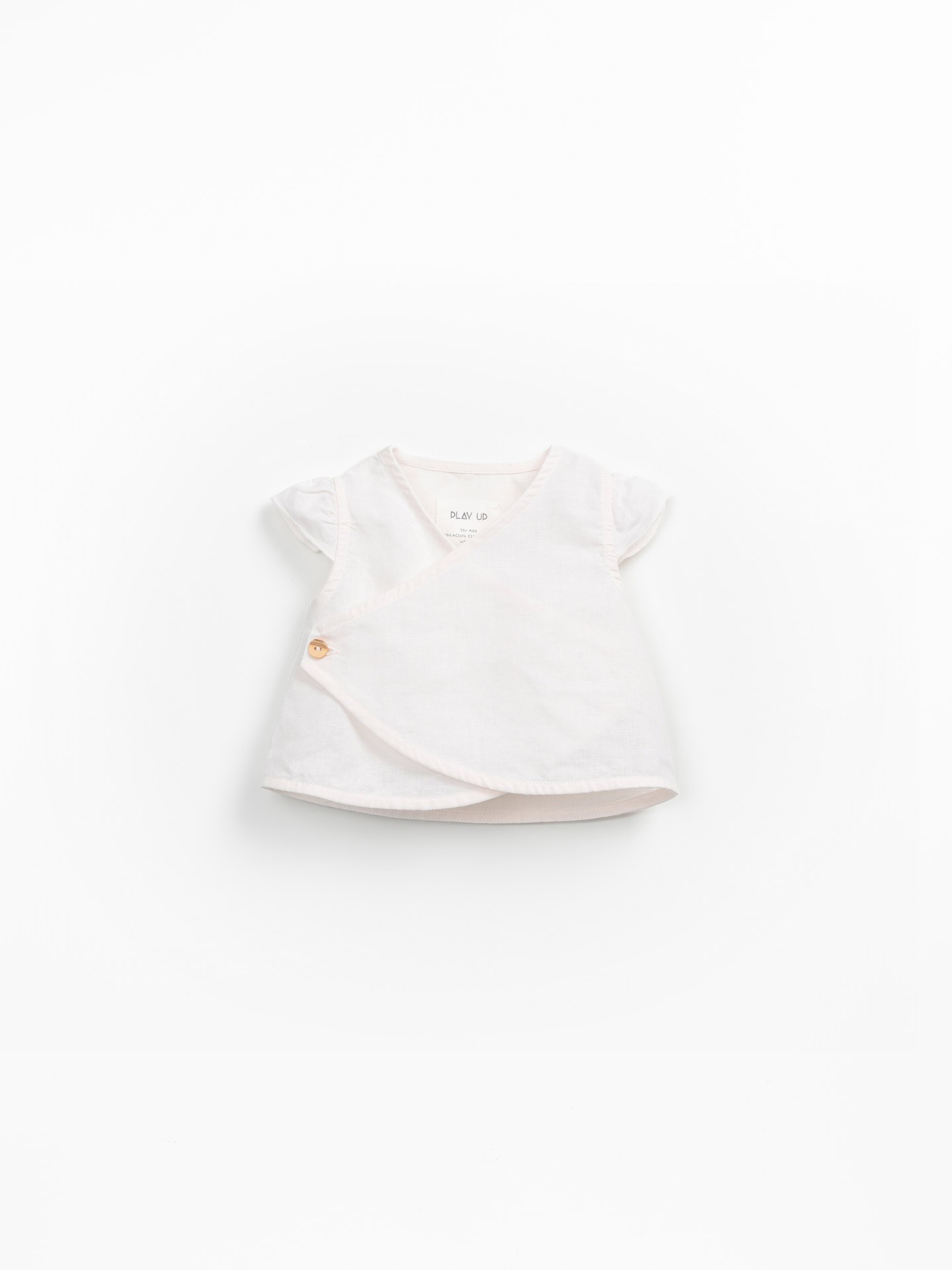 Linen and organic cotton fabric blouse