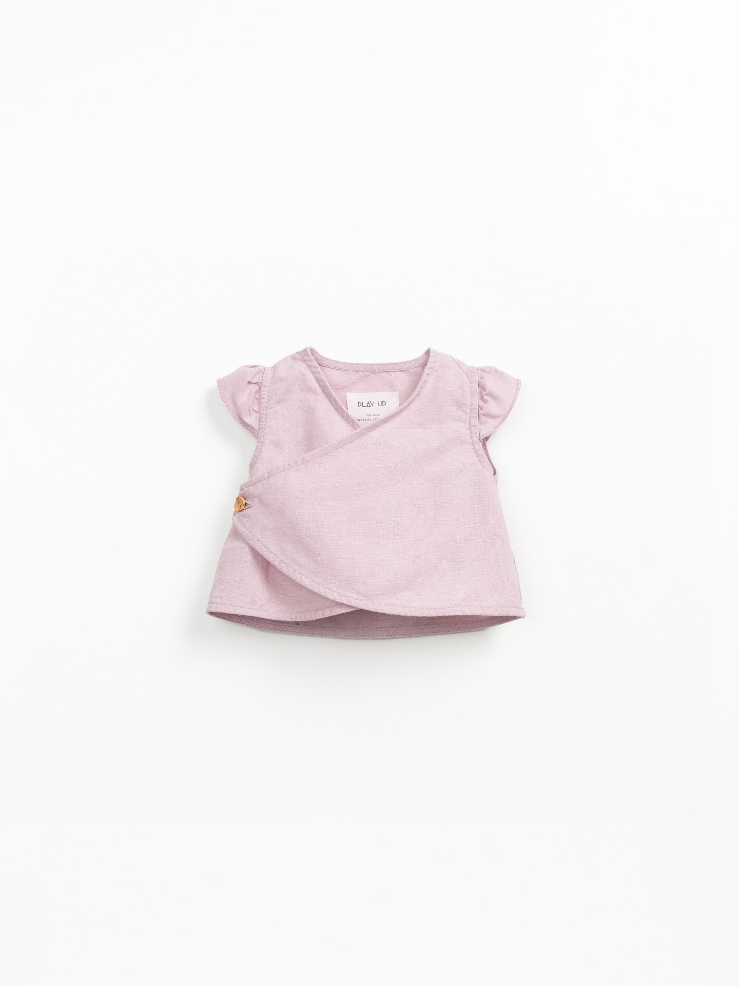 Linen and organic cotton fabric blouse