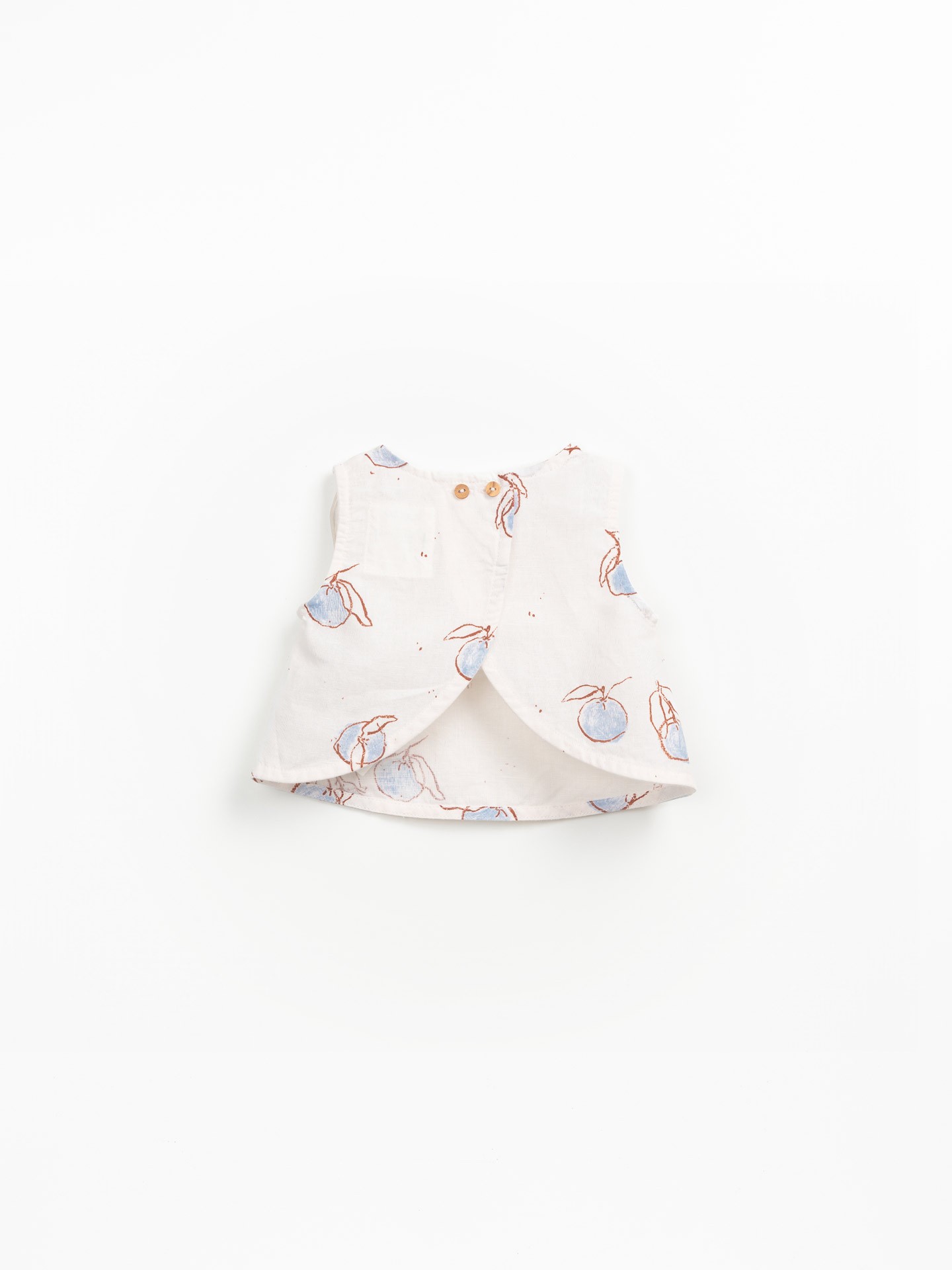 Blouse sans manches avec imprimé d'oranges