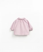 Blusa em linho e algodo orgnico com botes de coco