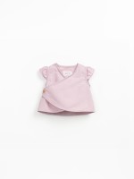 Linen and organic cotton fabric blouse