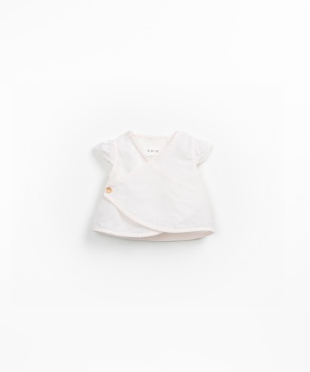 Blusa de tejido en lino y algodón orgánico