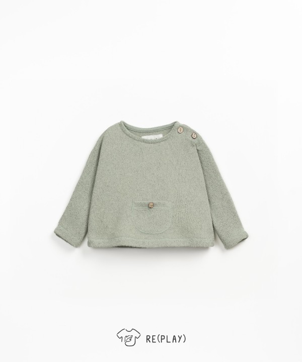 Sweatshirt with Re(Play) yarn