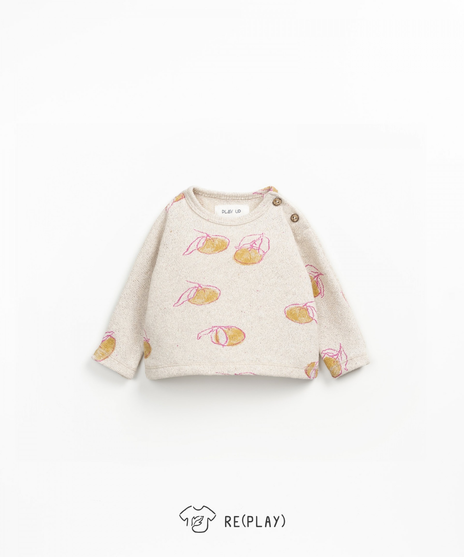 Camisola com fibras recicladas
