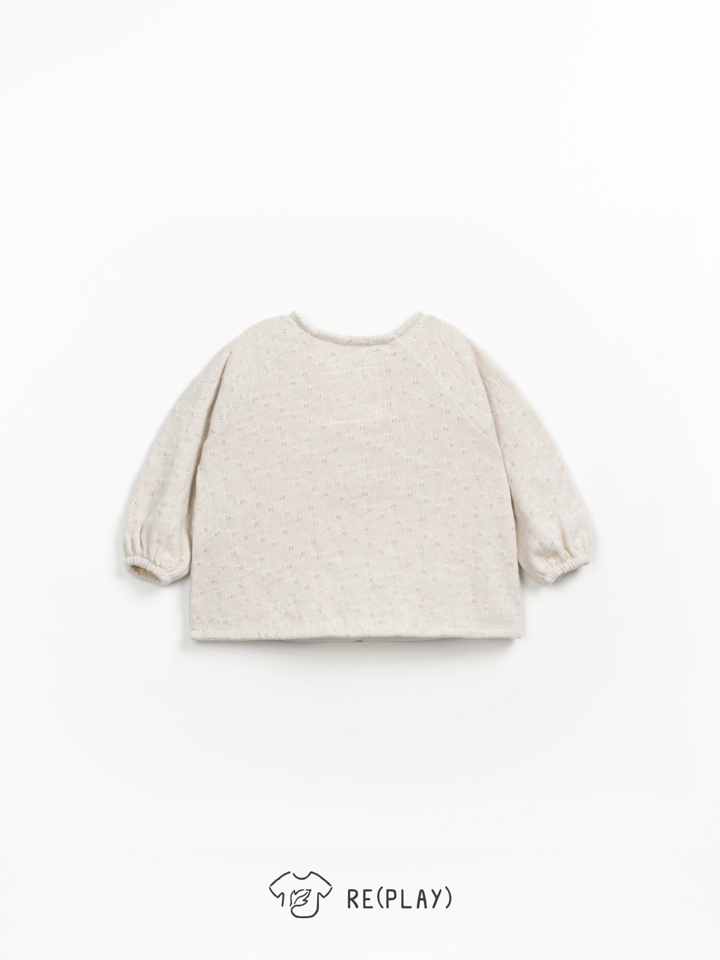 Knit jacket with Re(Play) yarn