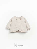 Knit jacket with Re(Play) yarn