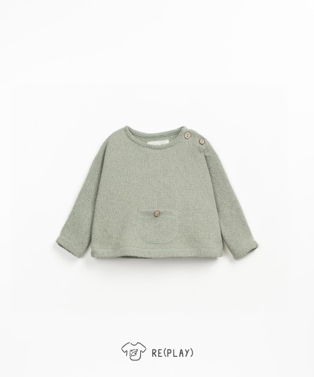 Sweatshirt with Re(Play) yarn