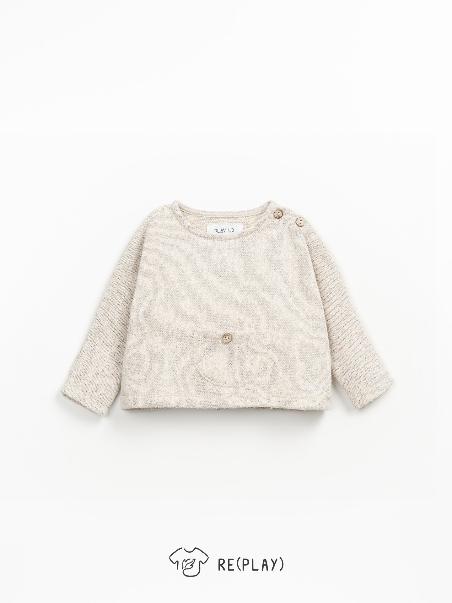 Sweatshirt with Re(Play) yarn