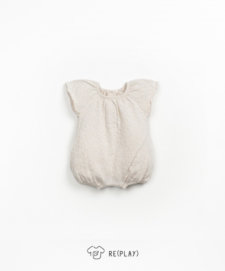 Jumpsuit with a mixture of regenerative cotton and recycled cotton