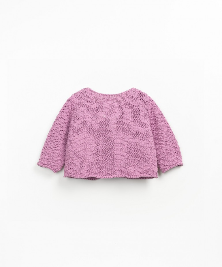 Casaco tricot em algodo